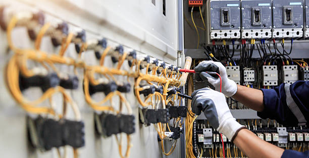 Professional Electrician technician working in Fishers, IN